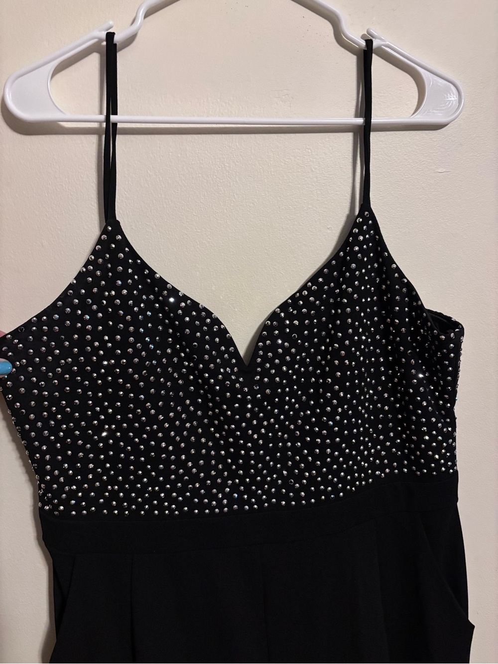 Black Studded Romper